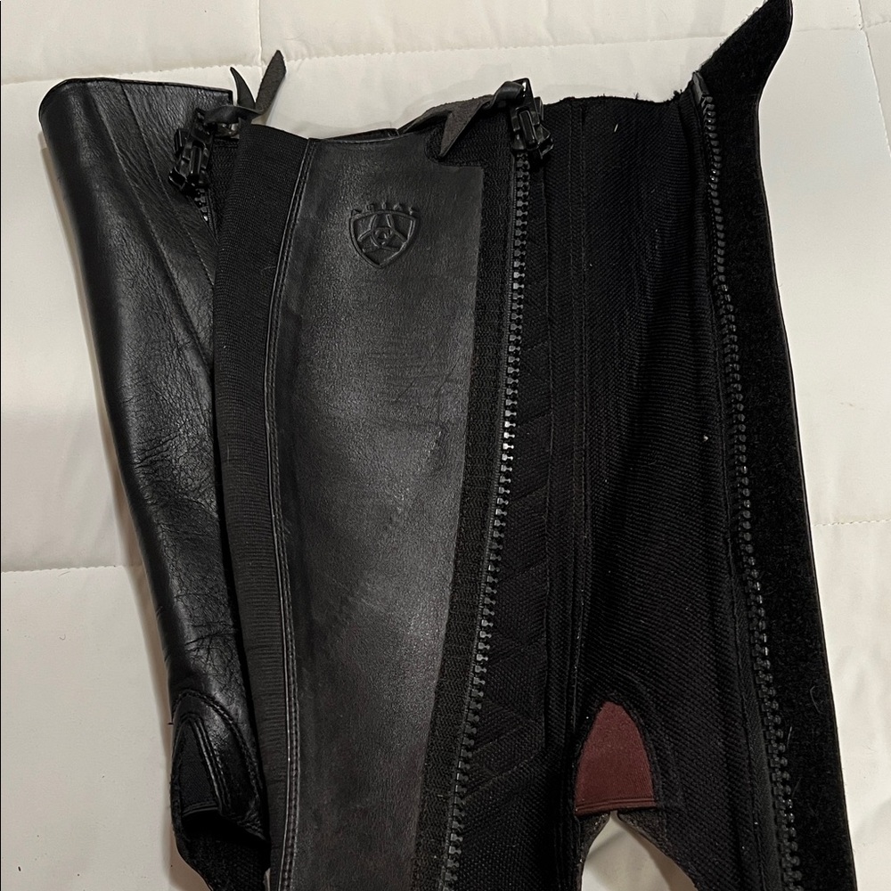 Ariat Black Leather Riding Chaps